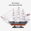 68cm uss constitution sails need assemble