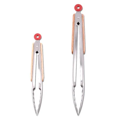 Stainless Steel Locking Kitchen Cooking Tongs Metal BBQ Grill Tongs for Grilling Food supplier