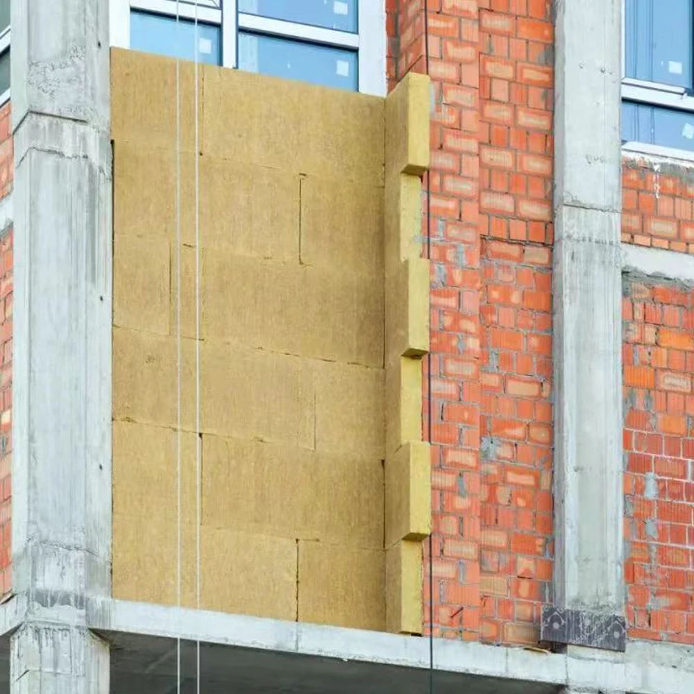 Factory Price Thermal Insulation Fireproofing External Wall Insulation 80kg/m3 Rock Stone Mineral Wool Board Slab Sheet Sale