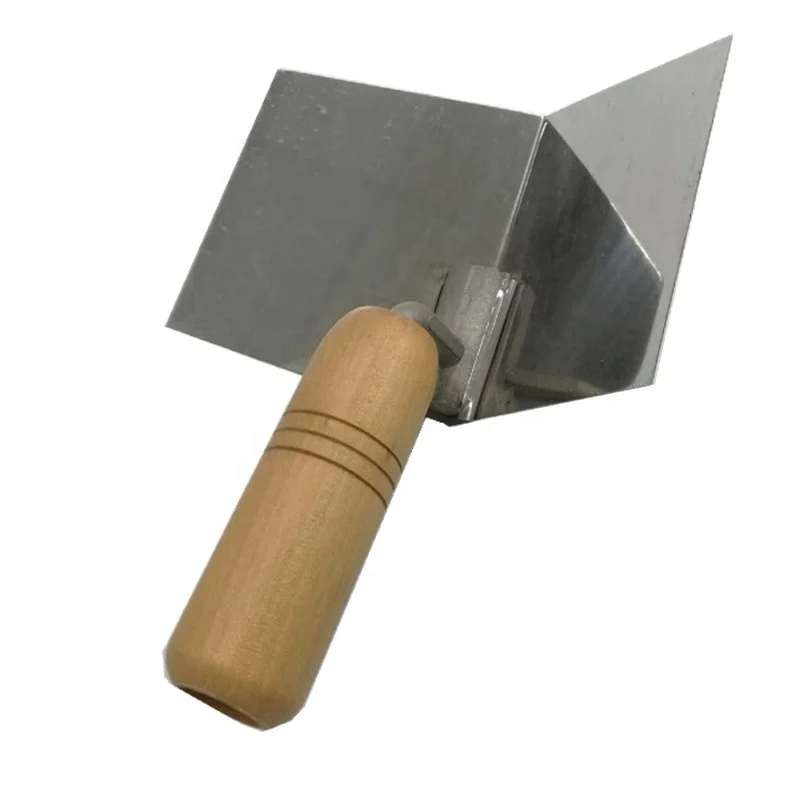 Ergonomic Grip Stainless Steel Drywall Corner Tool Industrial Grade 90 Degree Perfect Corner Trowel for Mudding Drywall