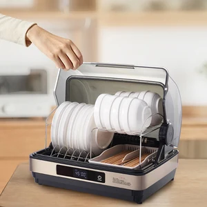 UV Bottle Sterilizer Electric Hot Air Drying Stainless Steel Tableware Desktop Kitchen Countertop Household Plastic Material