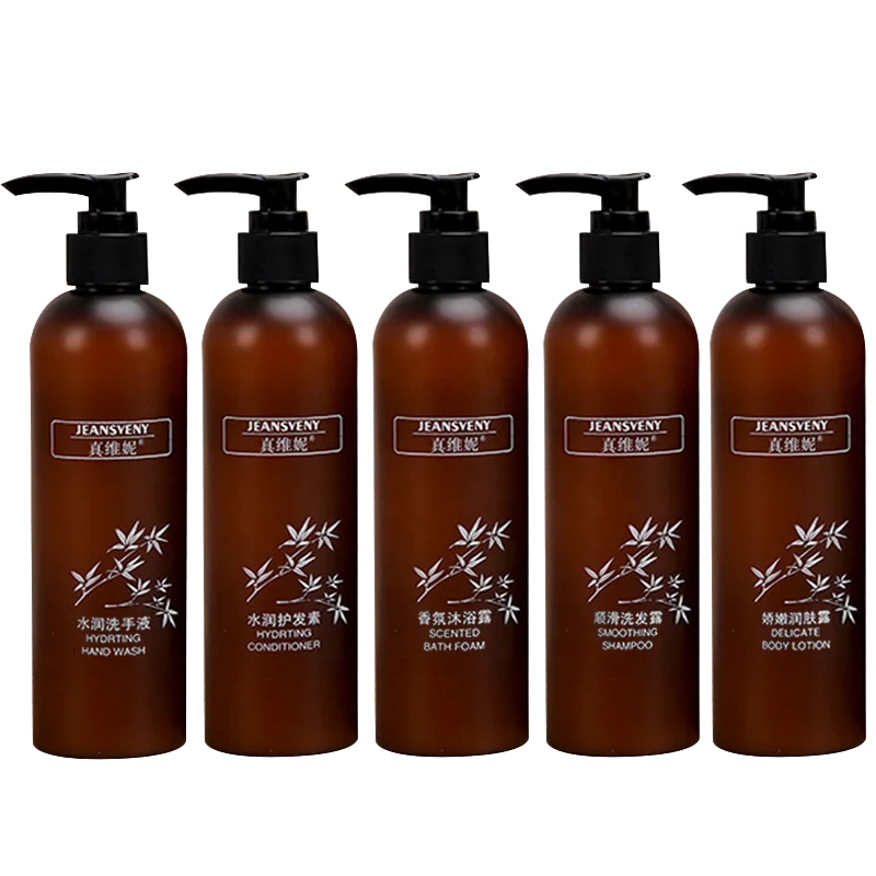 Customized logo beauty kit Private label shampoo bath gel skin lotion hair conditioner hand sanitizer