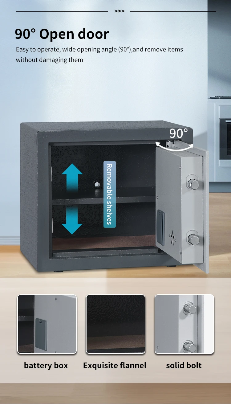 CEQSAFE High-end Fire Resistant&Hotel Electronic Digital Safety Safe Box for Home factory