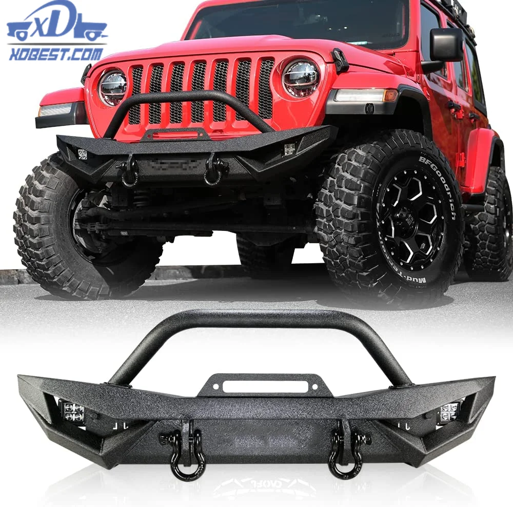 Hot Sale Medium Length Front Bumper For Jeep Wrangler Jk 07-18/ Jeep  Wrangler Jl18-22 - Buy Front Bumper For Jeep Wrangler Front Bumper Jk,Front  Bumper For Jeep Wrangler Jk Car Bumper For