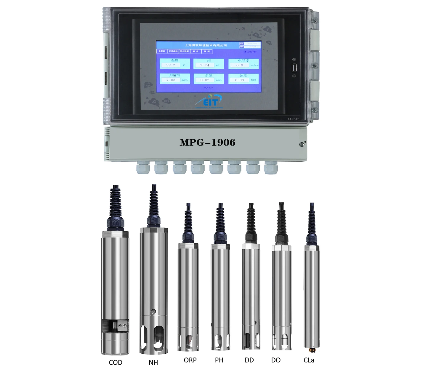 Aquarium Multi Parameter Ammonia PH DO EC Sensor for Aquarium Water Controller