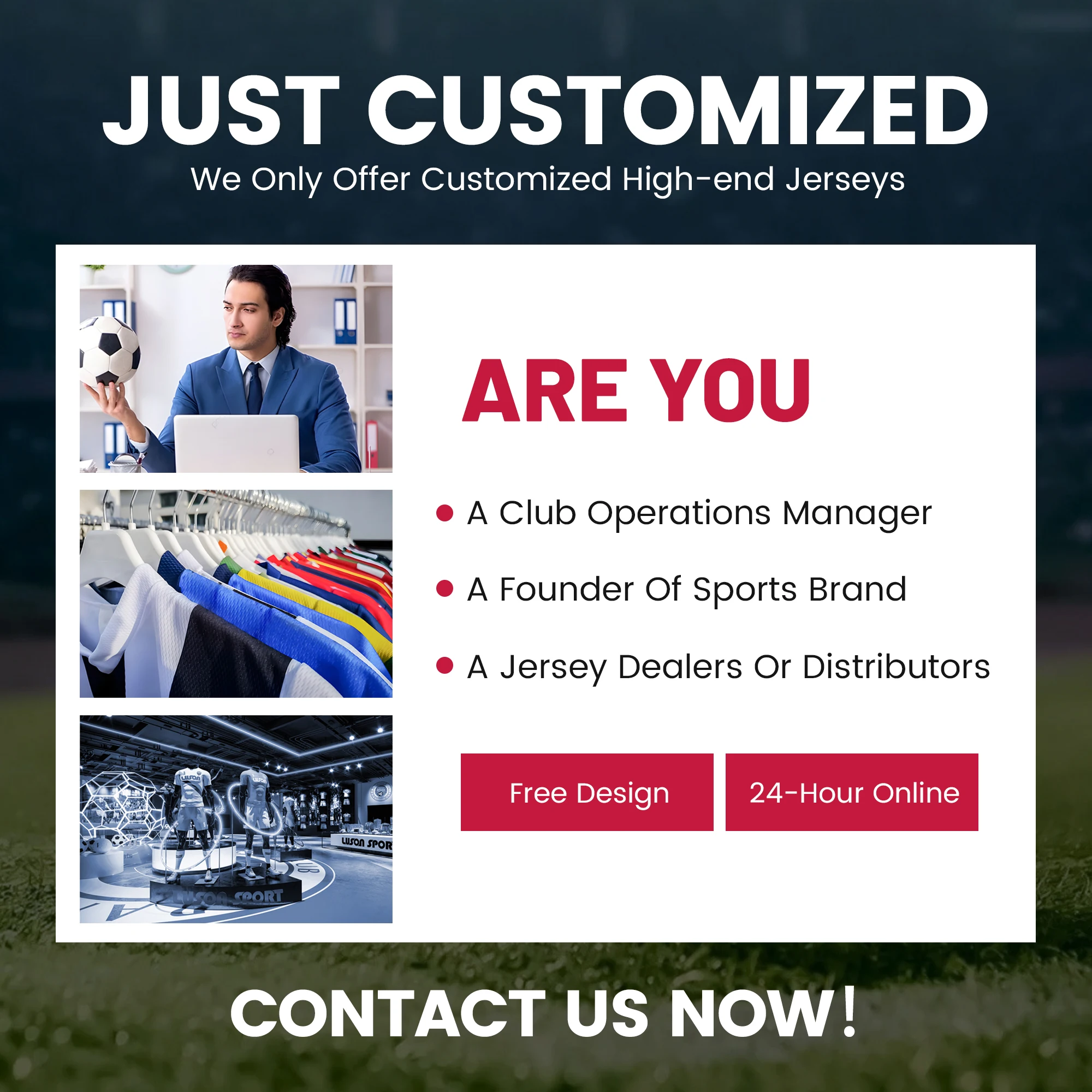 Luson Custom Soccer Jersey for Men Football Shirt Men's Football Uniform Set Team Football Wear Africa Jersey
