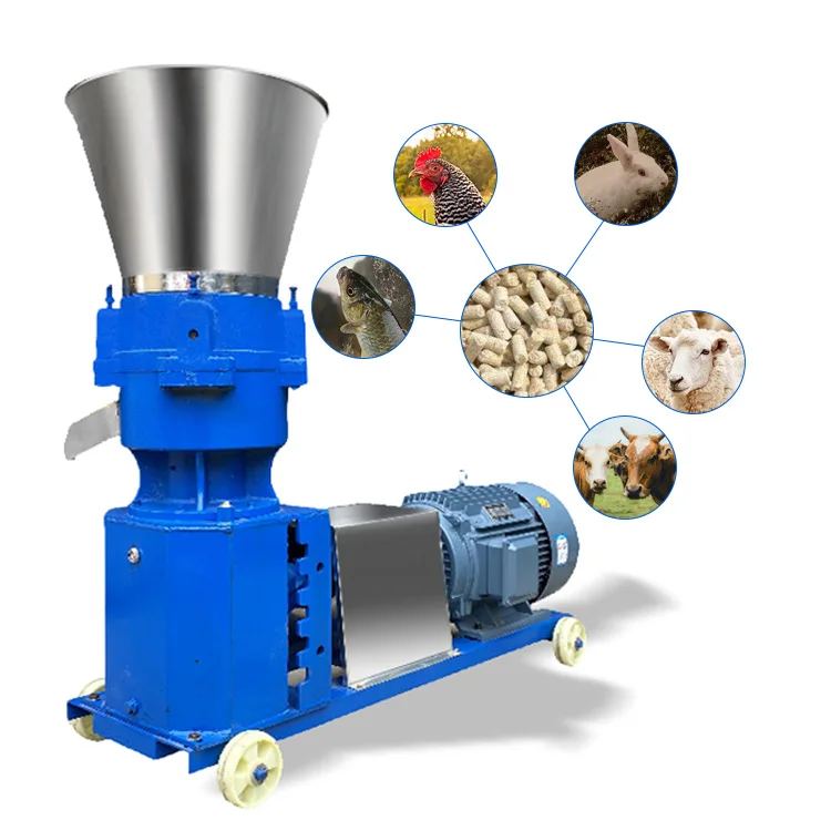 Low Price 300-400KG Cattle Fish Rabbit Chick Goat Poultry Animal Farm Pelletizer