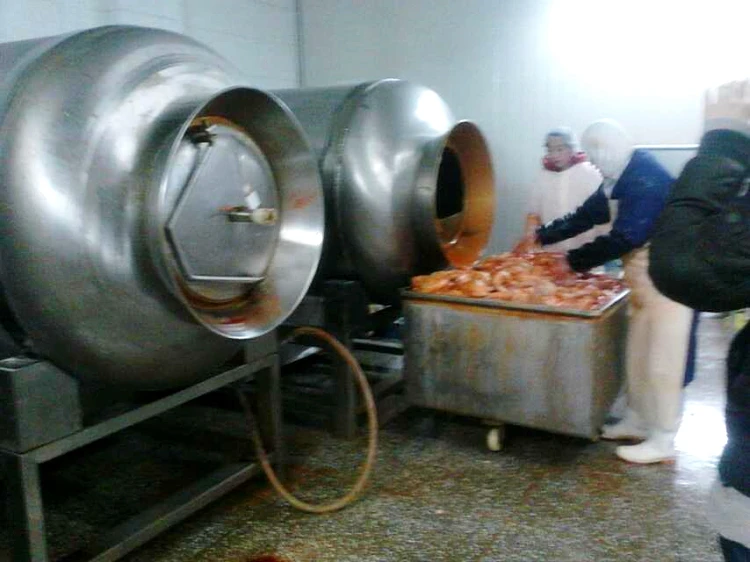 Вращающийся барабан из нержавеющей стали стакан для маринации мяса машина смешивания обрабатывающей