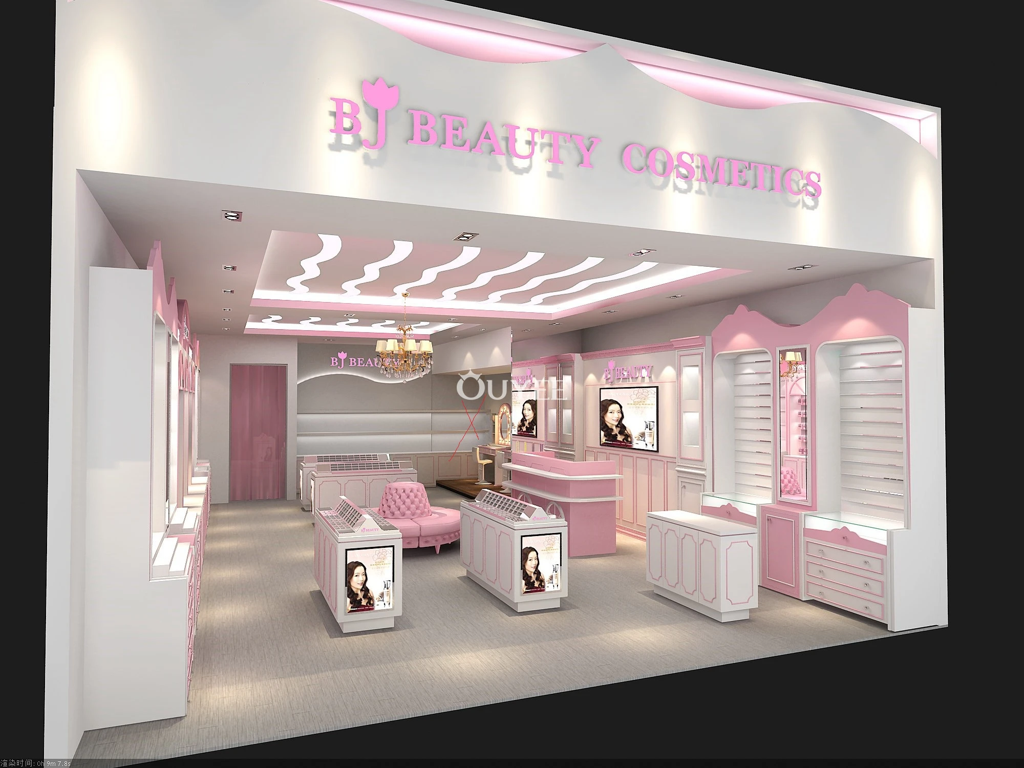 Makeup Cosmetic Merchandising Display Rack Cosmetic Display Stand