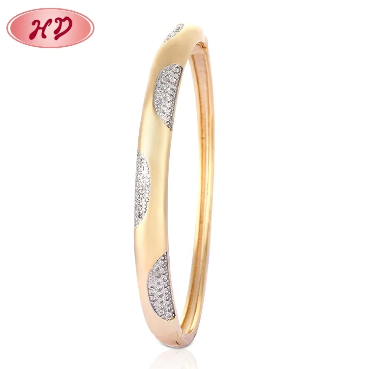 Latest Designs Dubai Gold Plated Ladies Fancy Bangles