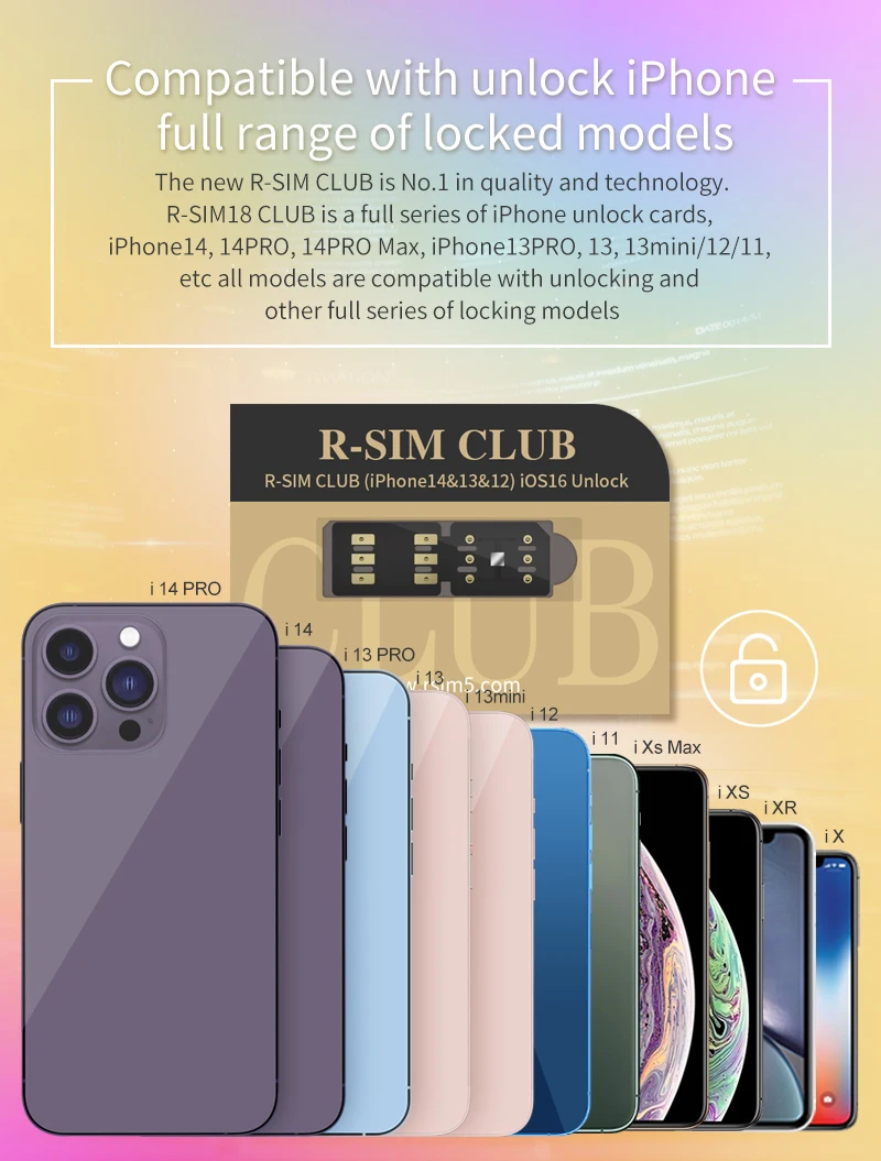 Rsim Club 18 Carrier Unlock Sim Gevey Sim for All iphone