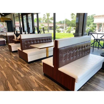 Modern Fast Food Restaurant Furniture Booth Seating And Tables(foh ...