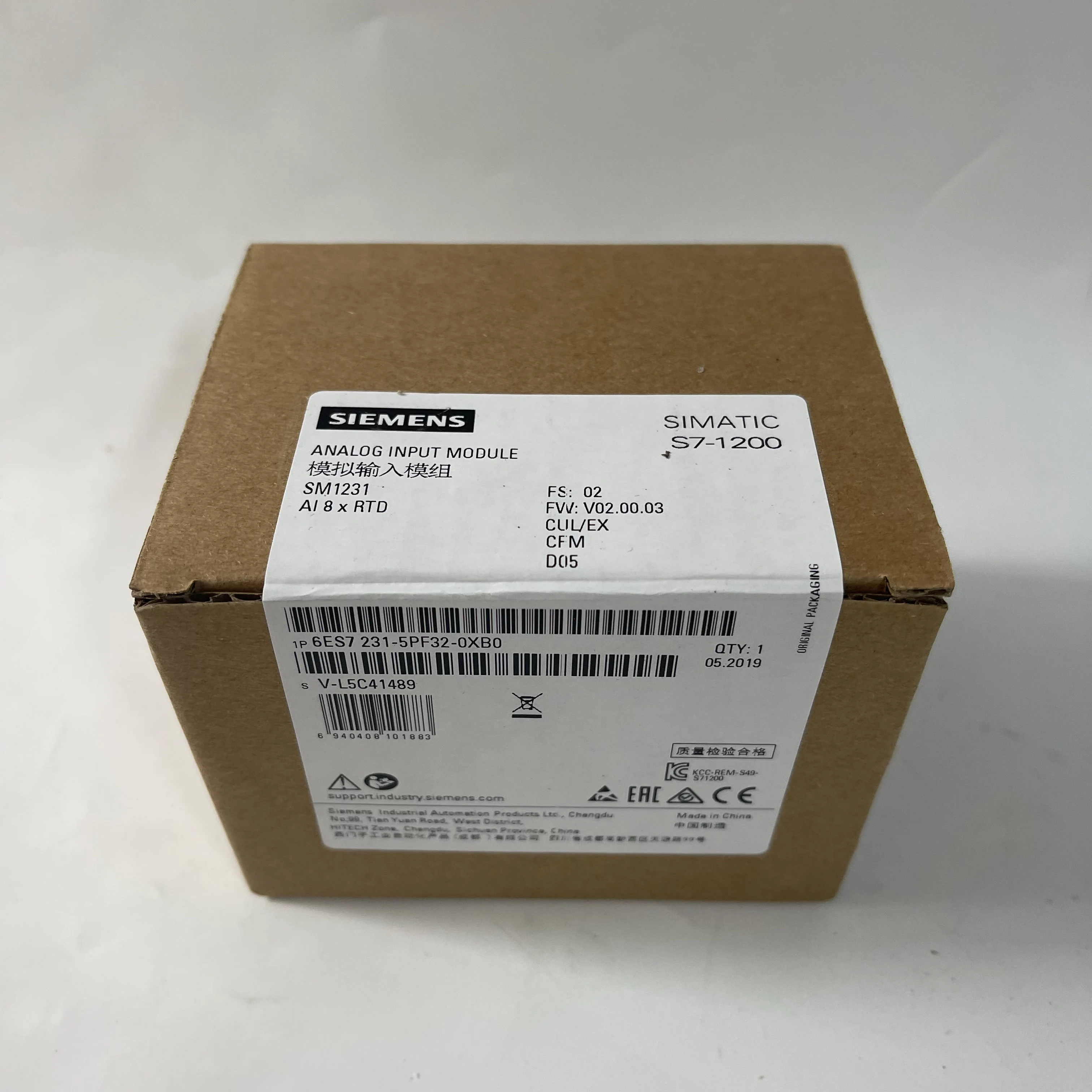 Siemens Analog Input Module (RTD) 6ES7231-5PF32-0XB0