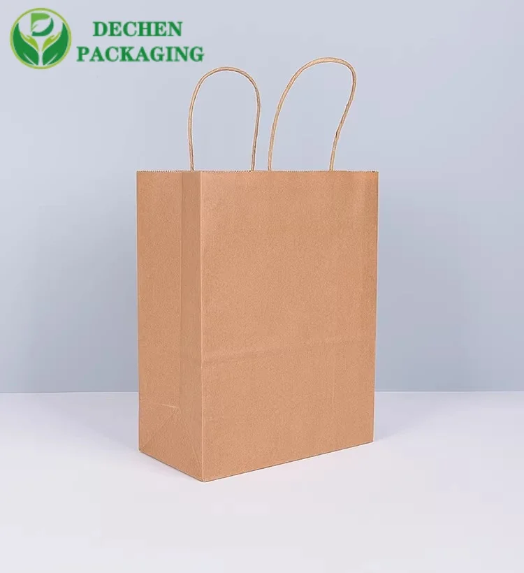 Retail Paper Bags With Handles For Store