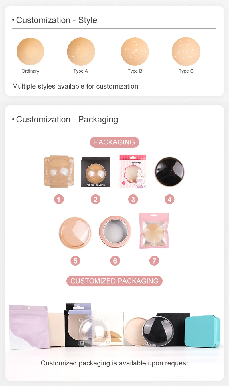 Water Proof Nipple Pasties Ultra Thin Reusable Sticky Silicone Nipple