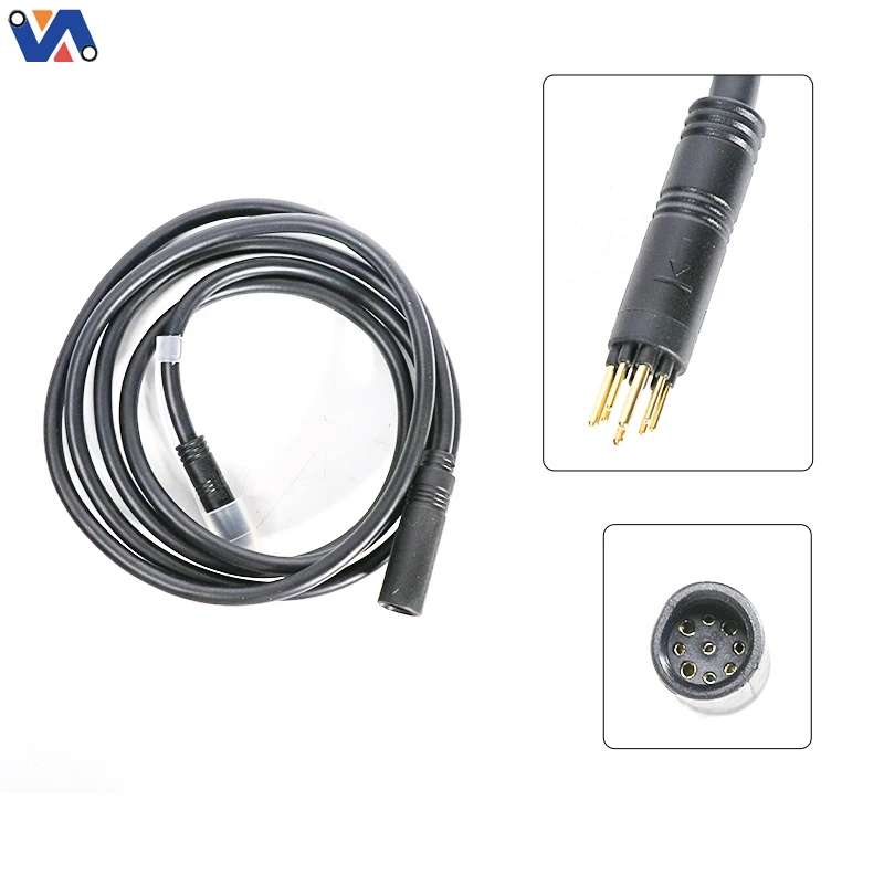 V20 Fat Bike Motor Extension Cable 1.6m Black Plug for Electric Dirt Bike Repair Parts