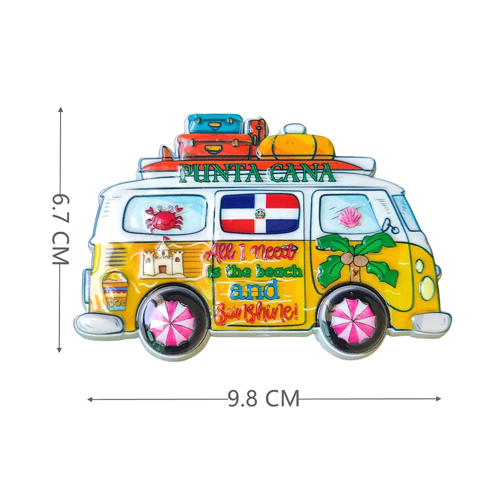 Magnete Frigorifero 3D Souvenir Punta Cana – Resina A Forma Di Ancoraggio – Collezione Da Viaggio Dominica