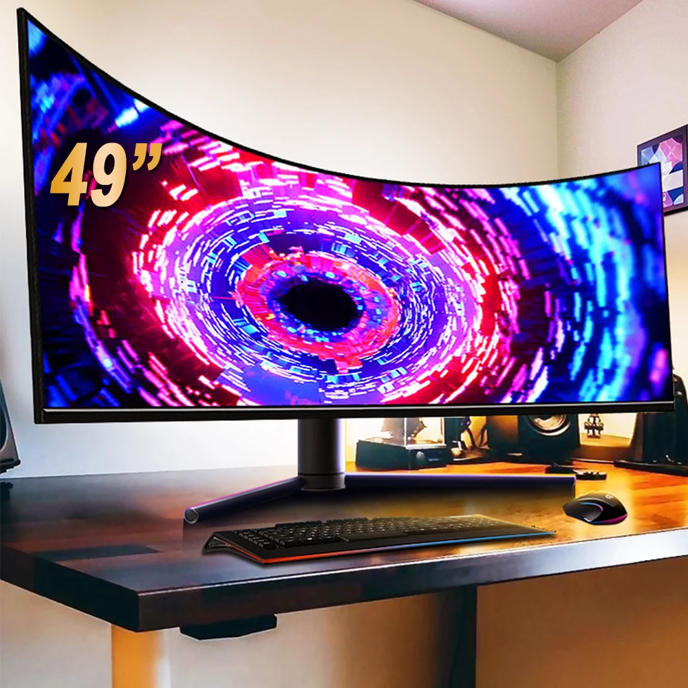【値下げ不可】monitor 50 49 Inch 5K Curved Gaming Computer Monitor 120Hz
