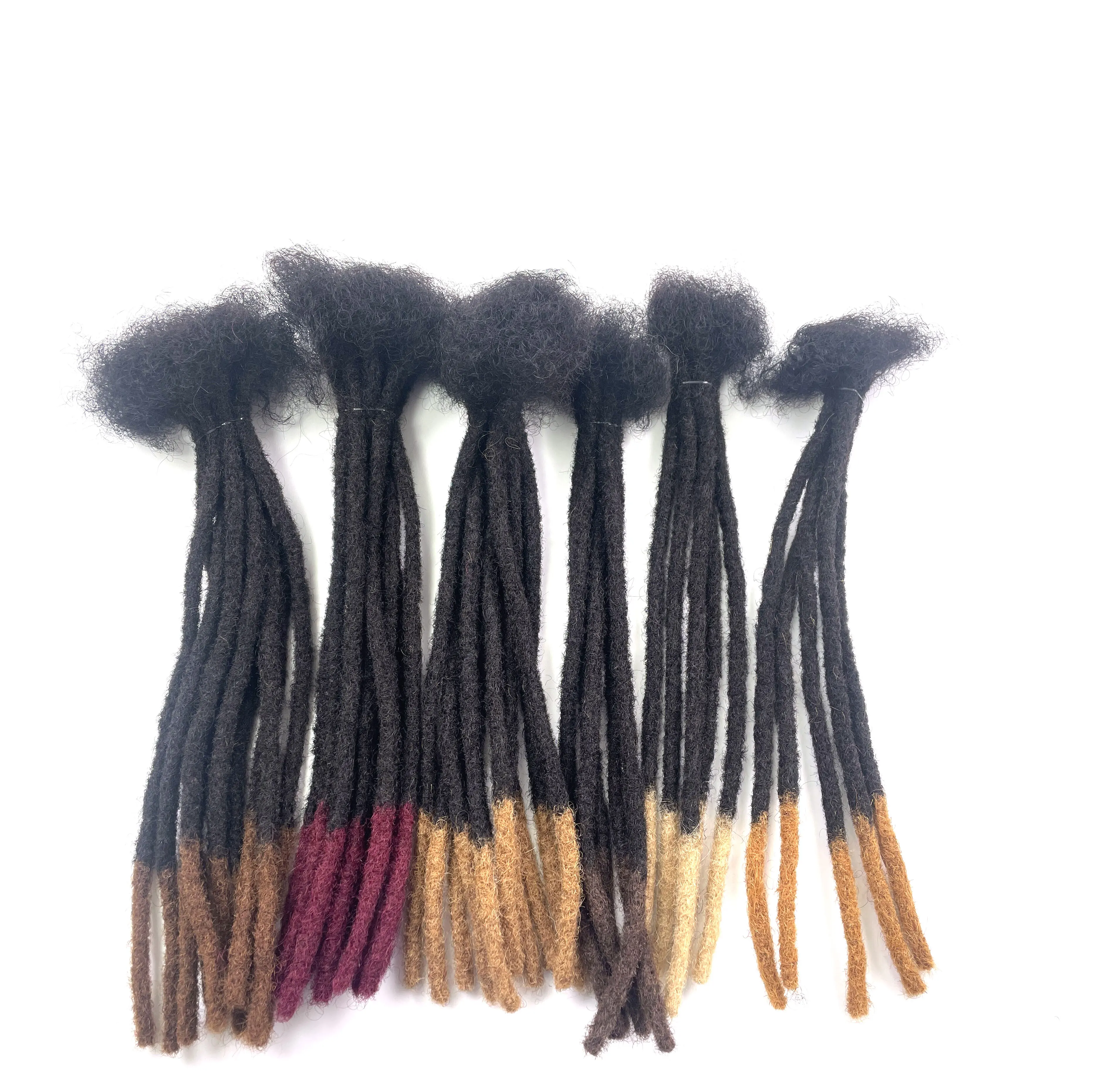 Dreadlock Extensions Human Hair 8 Inch 0.4cm Width 70 Strands Loc