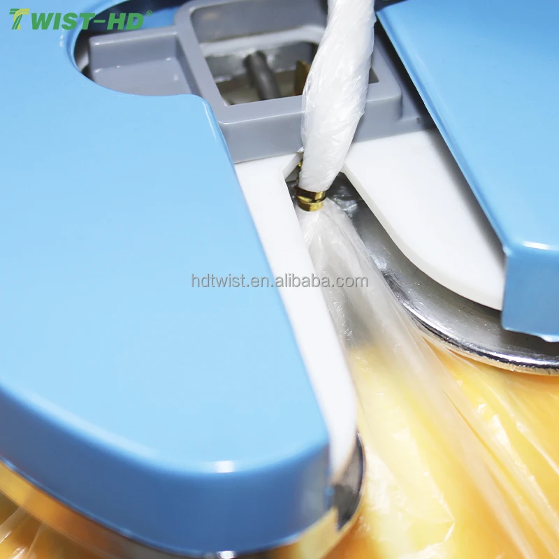 Semi-Automatic  Adjustable Bread Bag Packing Machine Manual Twist Tie Banding Tying Machine for Bakery