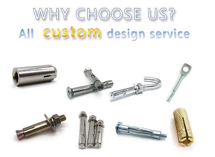 All types of hardware expansion bolt hex socket fastener stainless steel screw sleeve concrete anchor zinc plated
