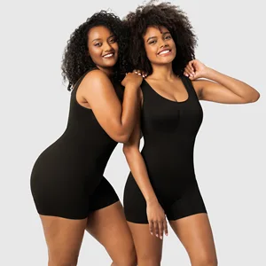 Patented Model Foreign Trade European American Style Women's Tight-Fitting Seamless Nylon One-Piece Bodysuit Shapewear Body