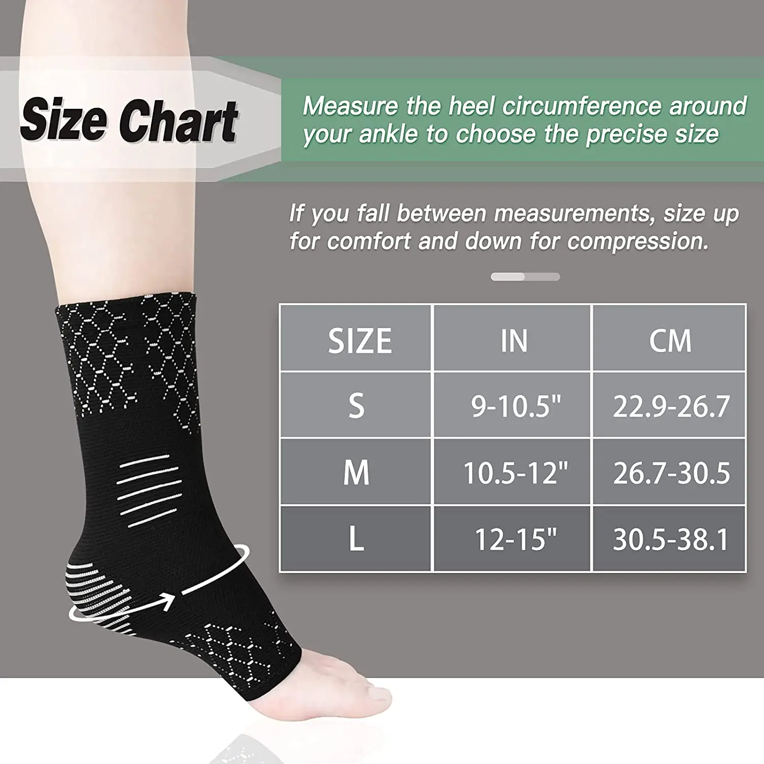 Ankle Support Anti Fatigue Ankle Foot Orthosis Socks For Men And Women ...