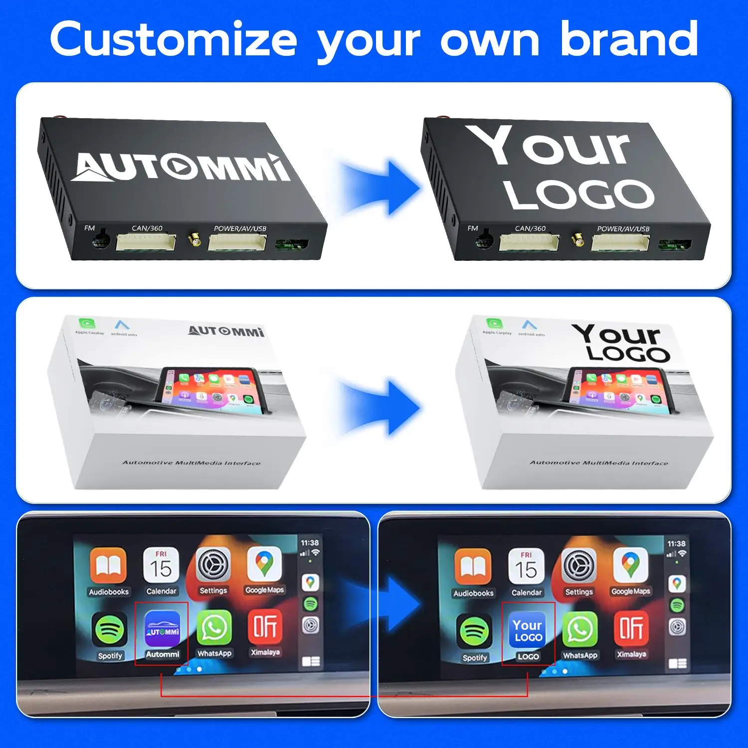 Crown Hybrid GWS204 OEM Head Units - Wireless Carplay & Android Auto