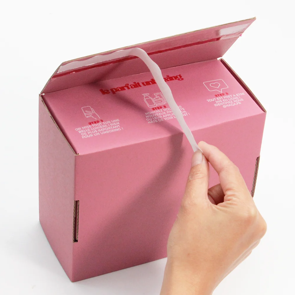 Eco Friendly Prime Branded Packing Shipping Kraft Paper Carton Shipping Mailer Box Clothes Product Pink Cardboard Gift Packaging