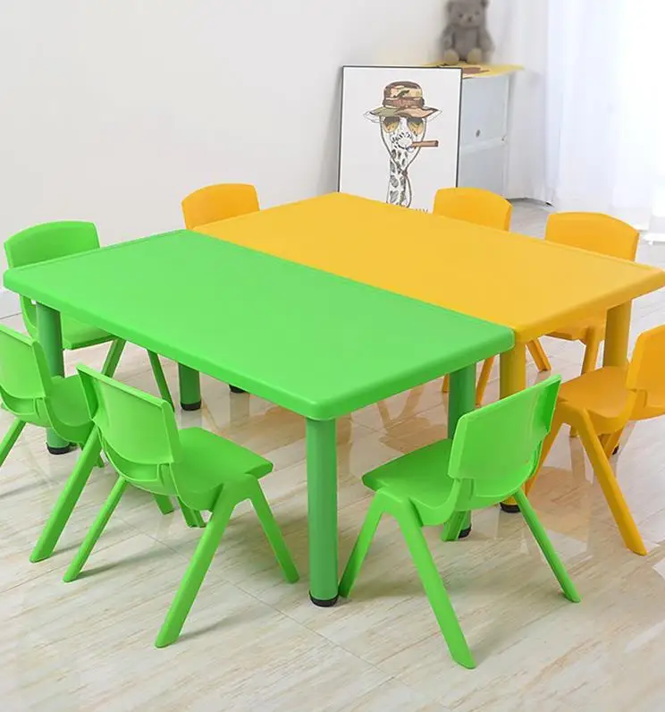 Factory Durable Plastic Kids Table And Chairs Classroom Family Daycare