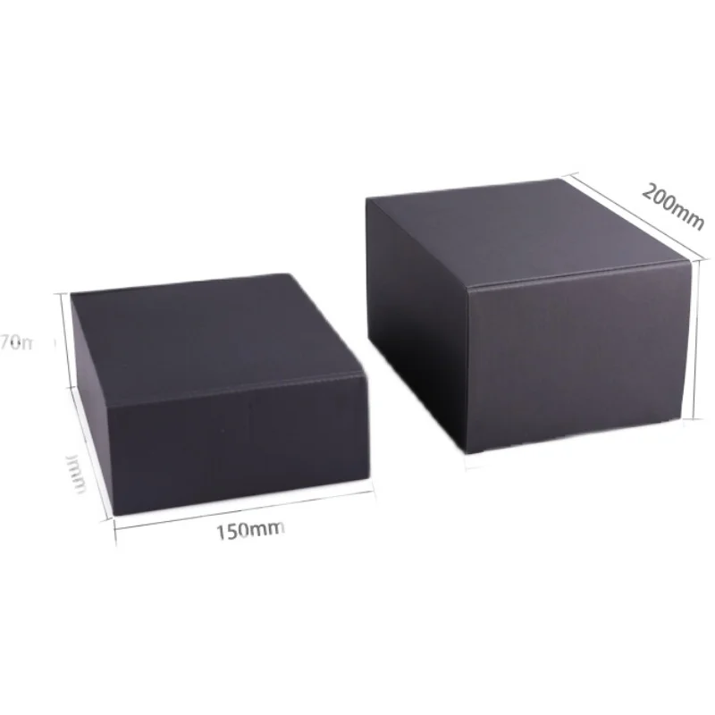 Custom Print Black Folding Corrugated Paper Boxes Recycled Shipping