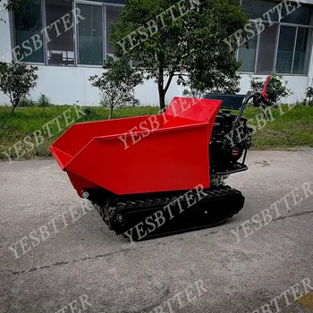 CE Approved Mini Electric Dumper 500kg Load Capacity Bucket with Track Drive Free Shipping Used Condition Core Components Engine