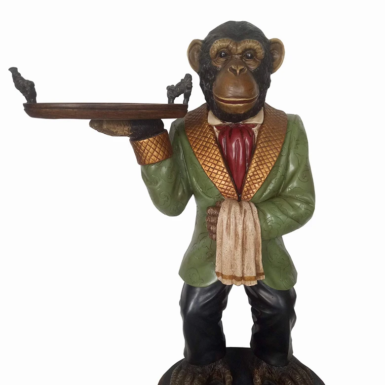 Restaurant Decorated Large Modern Animal Statue Fiberglass Famous