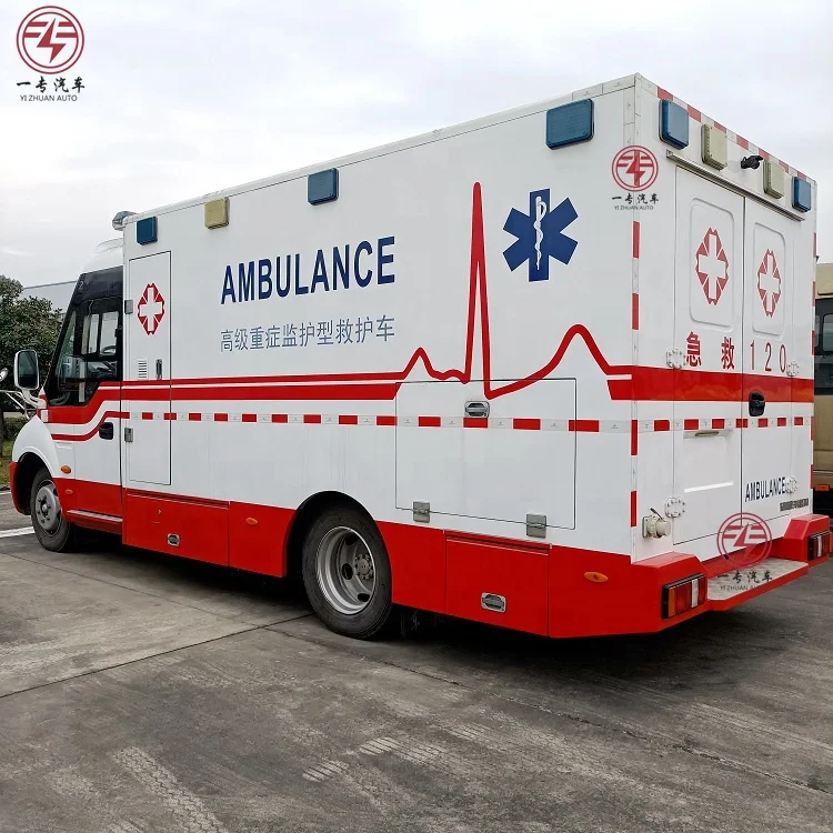 Новый дизельный автомобиль скорой помощи 4x2 ICU для экстренной реабилитации