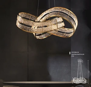 ECOJAS Decorative Glass New Modern Design Pendent Light Indoor Living Room Lighting Chandelier