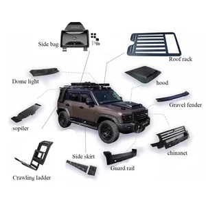 For Jetour T2 Car Spare Parts - Rear Luggage Compartment Cover Spoiler Wing Rear Spoiler Roof Luggage Rack Accessory