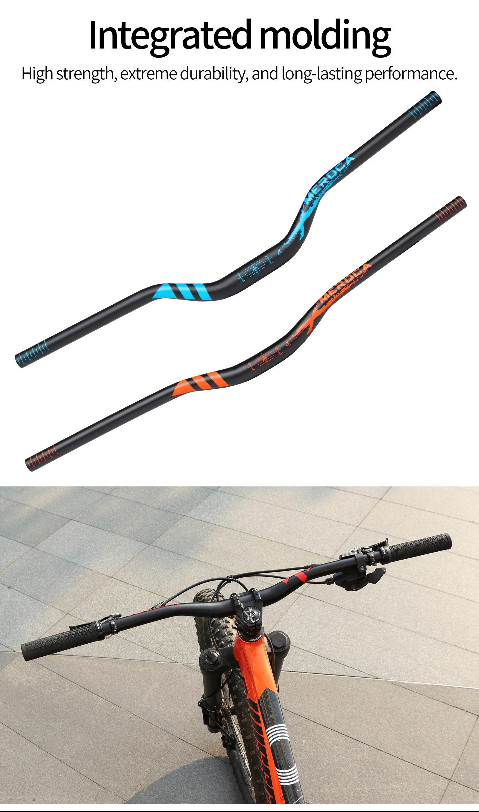 Aluminum Alloy Mountain Bike Handlebar with Swallow Handle 31.8*780mm/720mm Lifting Speed Cross-Country Mtb Handle Bar