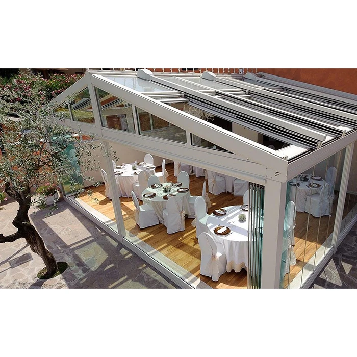 Портативная Солнцезащитная стеклянная веранда для консерватории