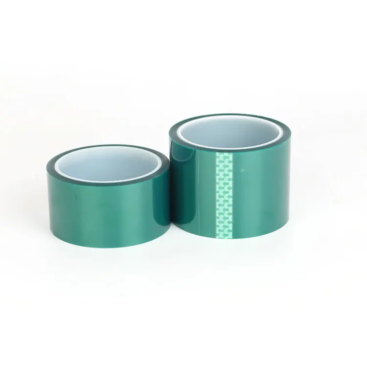 Electrical Insulation PET Film Coated Polyester Green Adhesive Tape for Laminating Glass