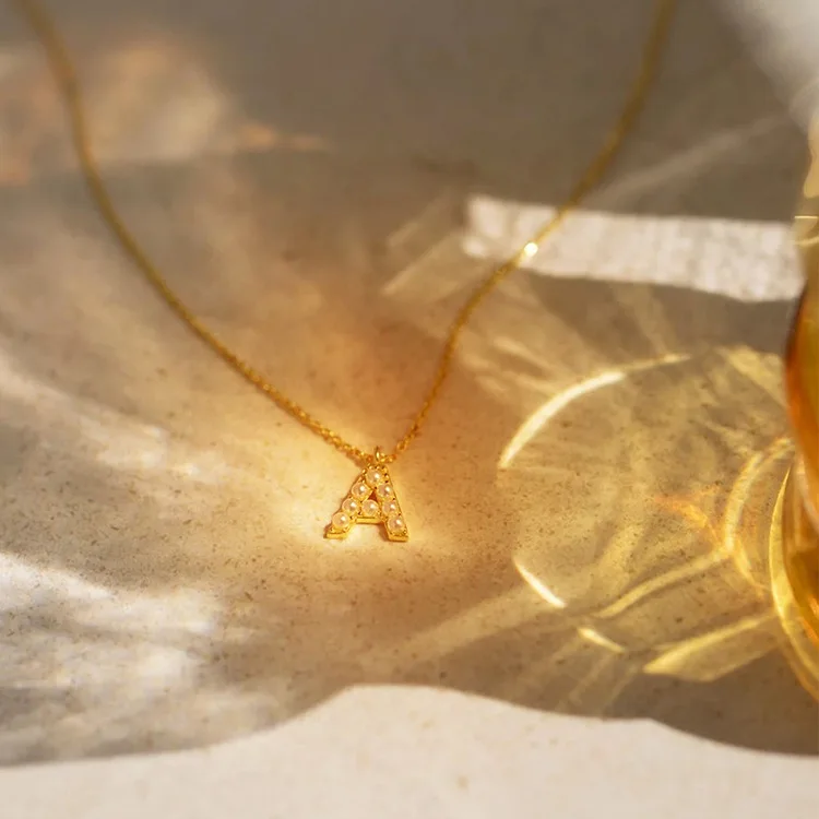 Charms Dainty Initial Necklace