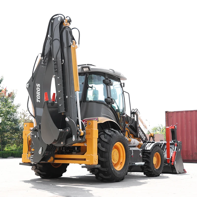 New Design 4x4 Mini Backhoe Loader TBL388 Small Backhoe Loader  for Sale High Efficiency Diesel Backhoe Wheel Loader With Price