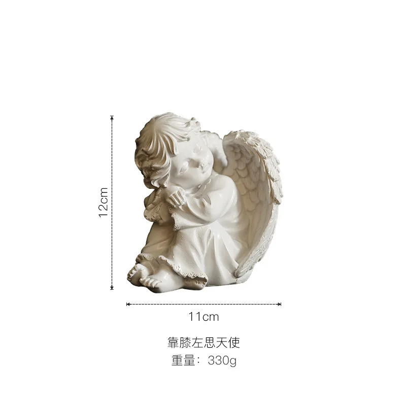Alibaba.com: MSA 1J907002 Resin Angel Statuette, White Home