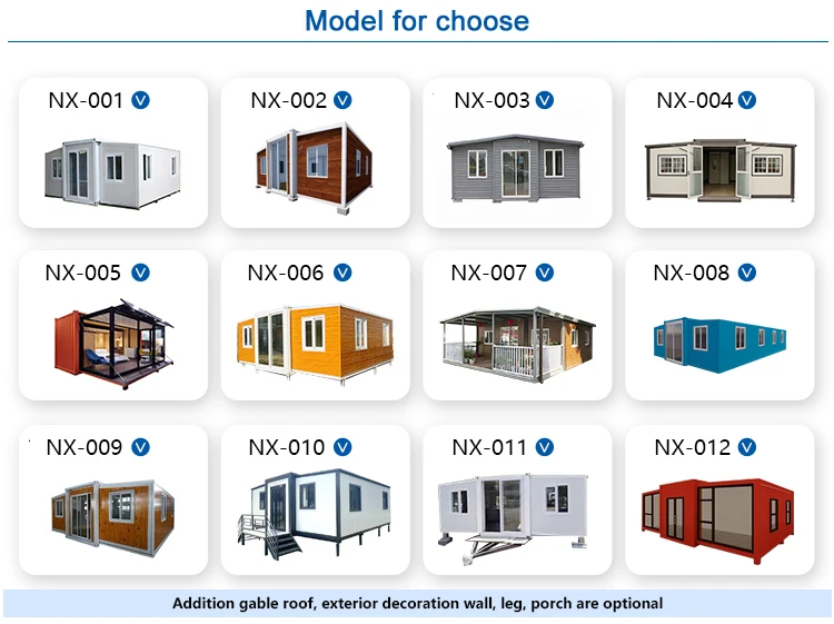 Ready Made 20Ft Prefab Expandable Folding Detachable Flat Pack Container House 3 Bedroom Light Steel Villa Folding Prefabricated Home with solar system 40Ft