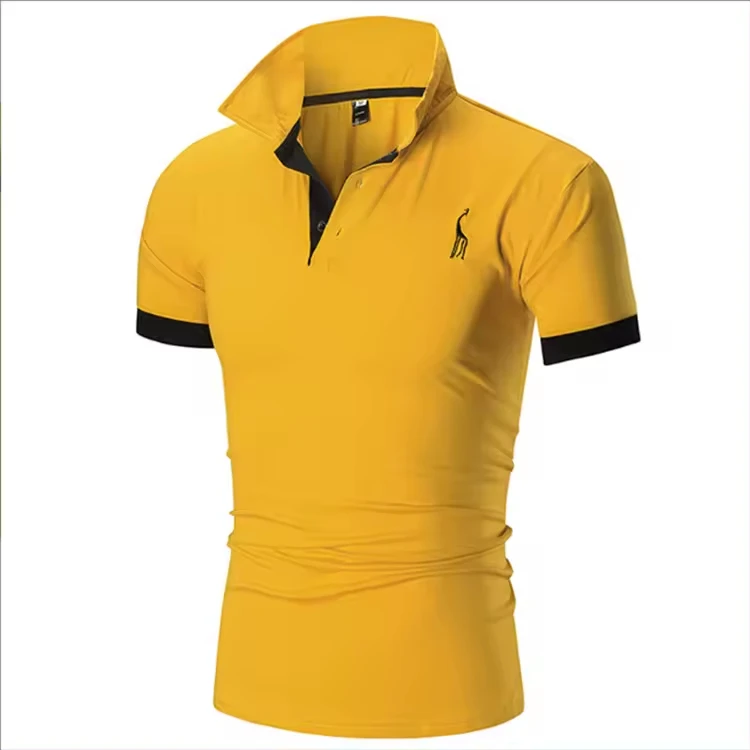 Gelan Men's Quick Dry Golf Shirt Custom Design with Logo Short Sleeve Logoed Brand Shirt