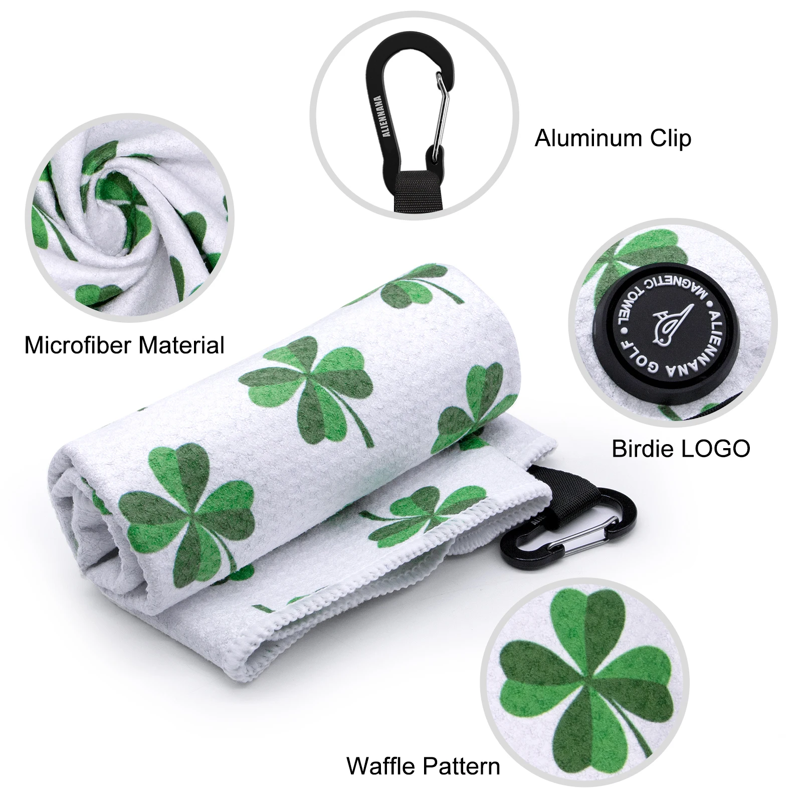 Oem Custom Design Golf Wet Dry Towel Golf Towel Microfiber