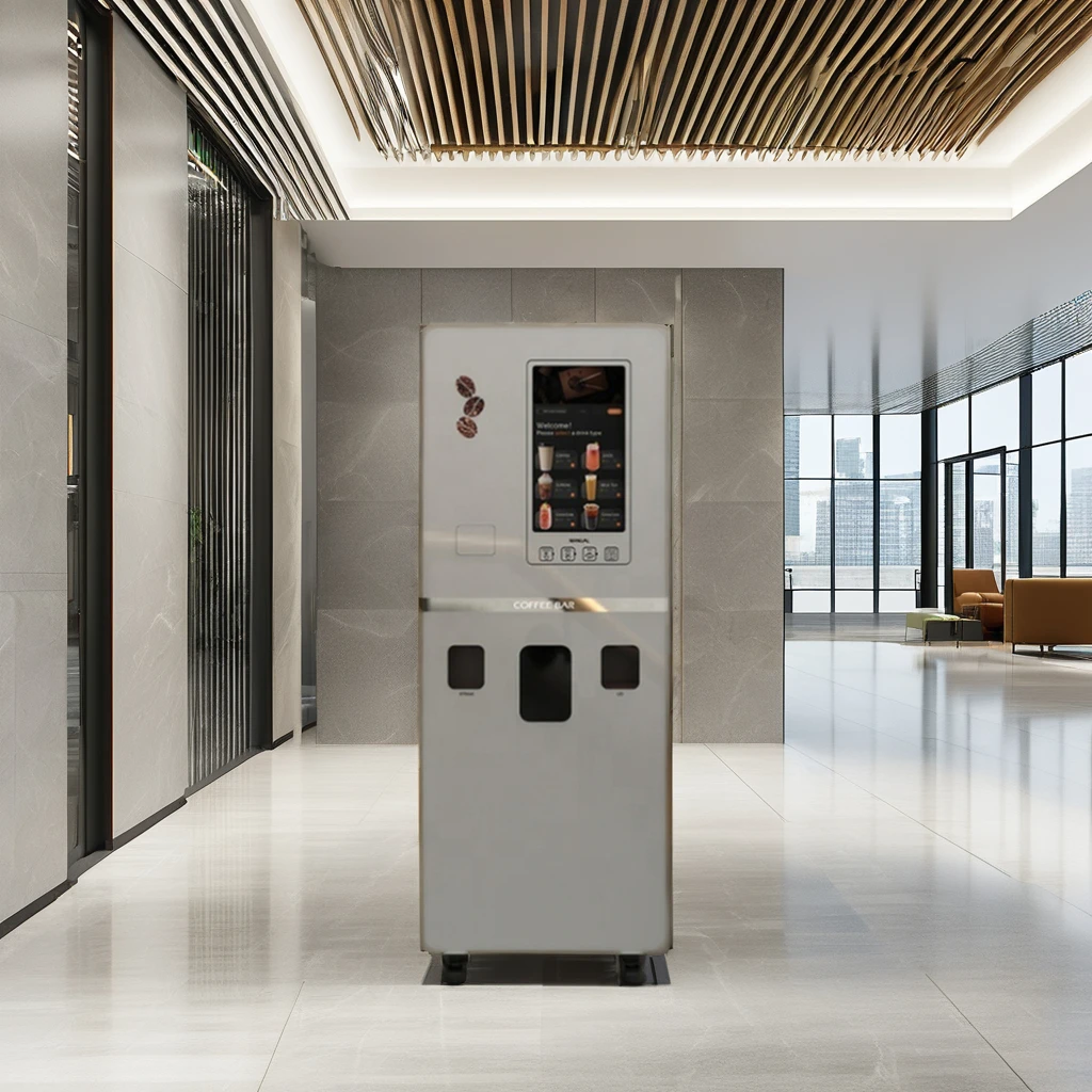 Fashion Design Espresso Coffee Automatic Vending Machine for Community