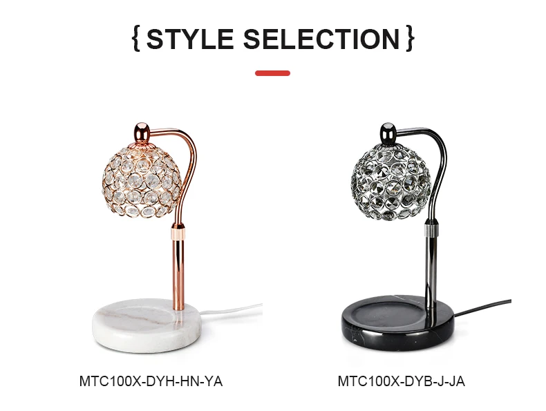 Melting Wax Marble Candle Warmer Table Lamp Home Decor Aromatherapy