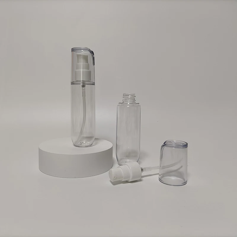 80ml Hot Sale New Product Transparent Custom Fine Mist Spray Bottle Plastic PET Packaging Bottle