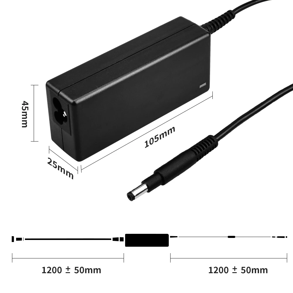 3 зубец компьютер зарядное устройство 65 Вт ac/dc ноутбук адаптер переменного тока 19,5 в 3.33a источник электропитания для струйного принтера hp ультрабук