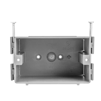 1-Gang PVC New Work Standard Switch Outlet Box GFCI Outlete Wall 18 Cubic Inch Electrical Junction Box